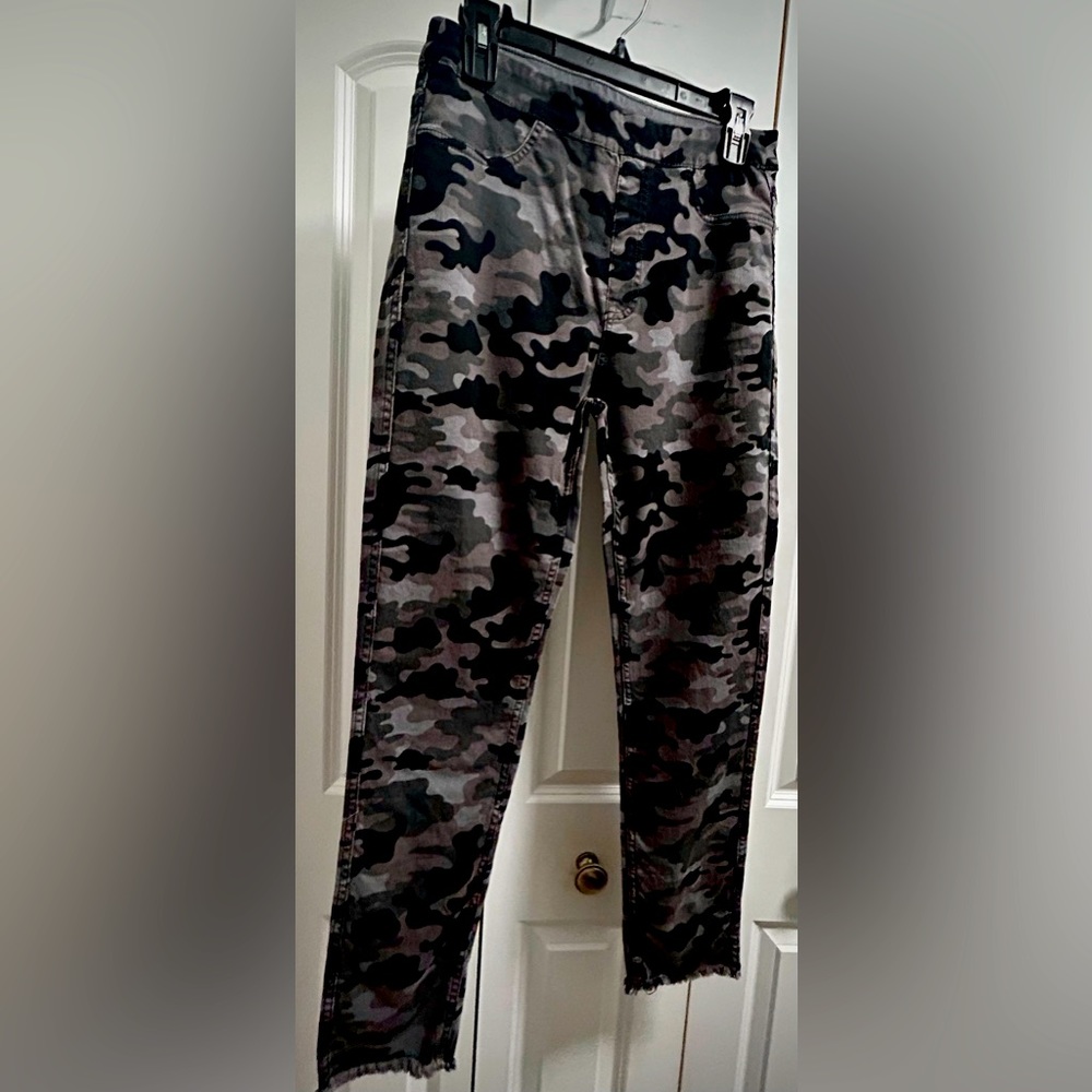 Black and Gray Reversible Camo Jeans by DG2